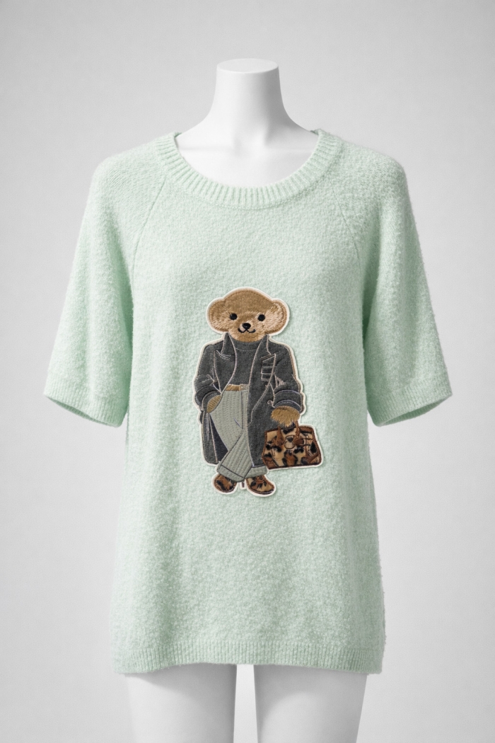 Pull Teddy Vert