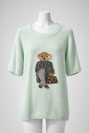 Pull Teddy Vert