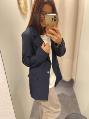 Veste Blazer Carine Bleu marine 