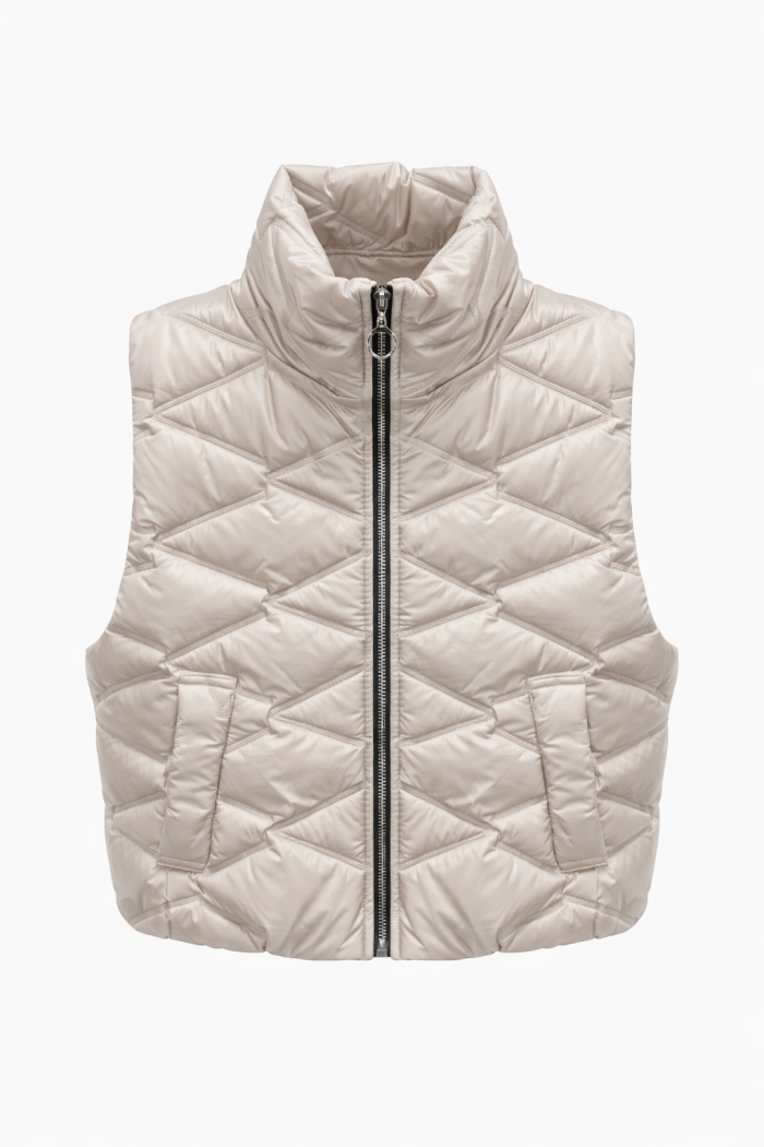 Veste sans manche beigette