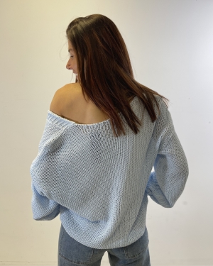 Pull Opaline Bleu