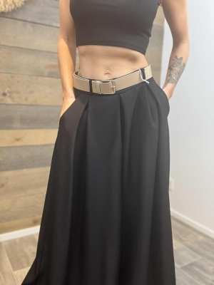 Pantalon Jupe Lilita Culotte Noir