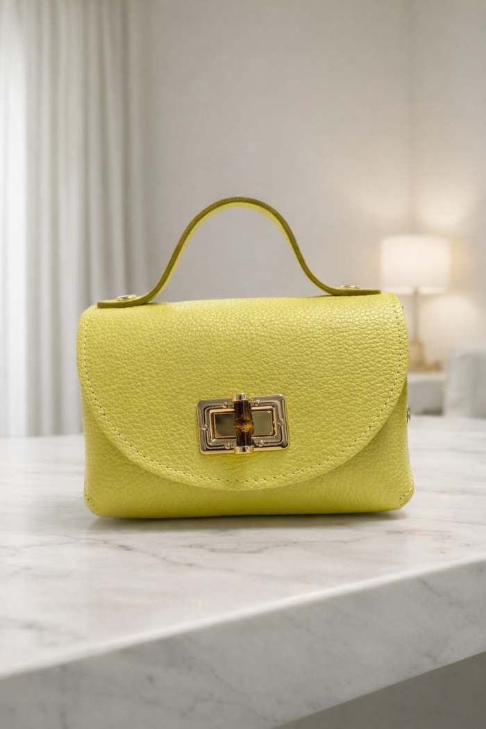 Sac Essentia Cuir Jaune