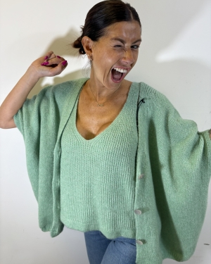 Pull Cléo VERT D'EAU