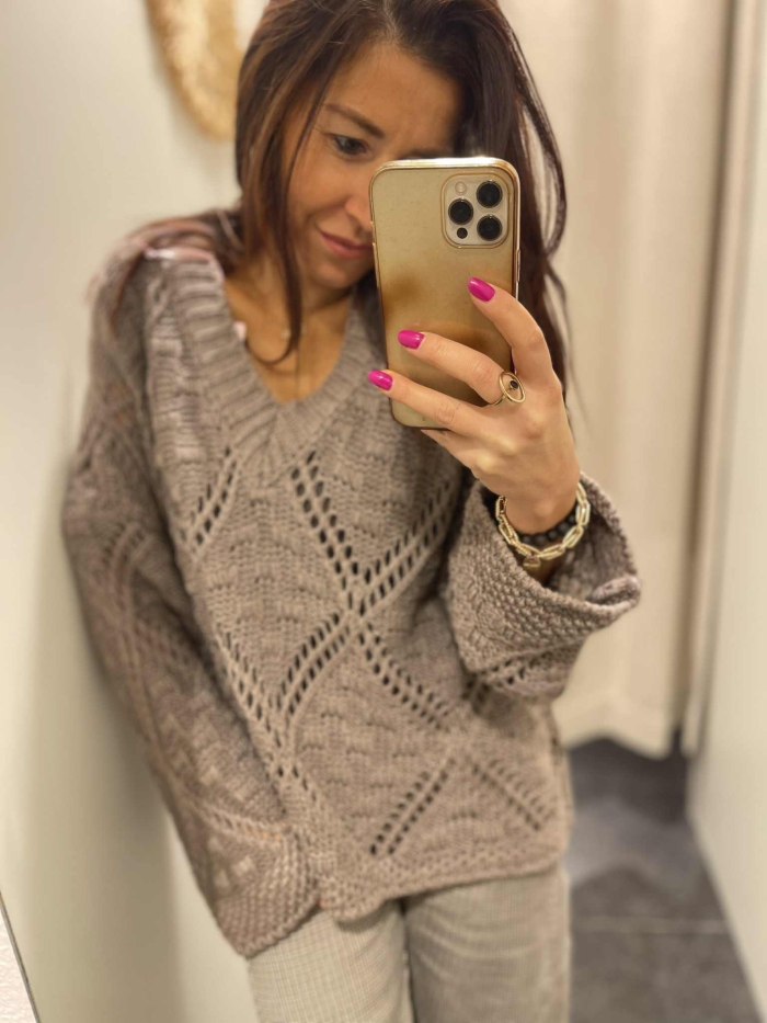 Pull Silvyane Marron