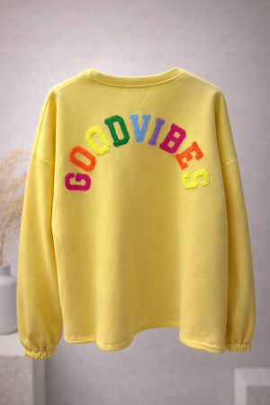 Pull GOODVIBES JAUNE