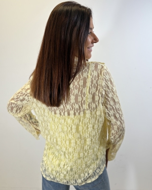 Chemisier dentelle Faustina Jaune