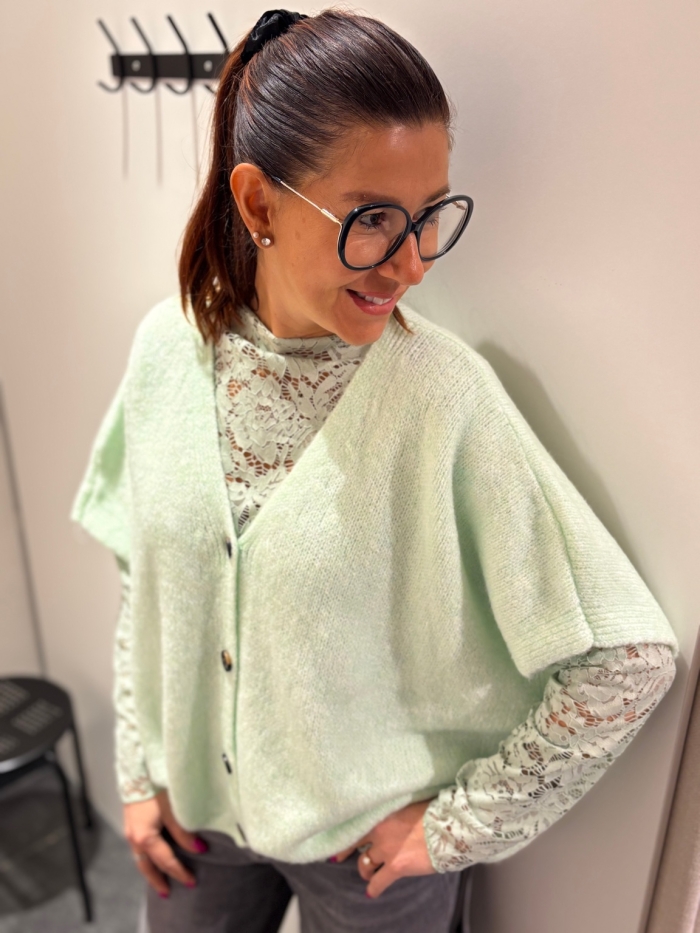 Pull Cléo Vert clair